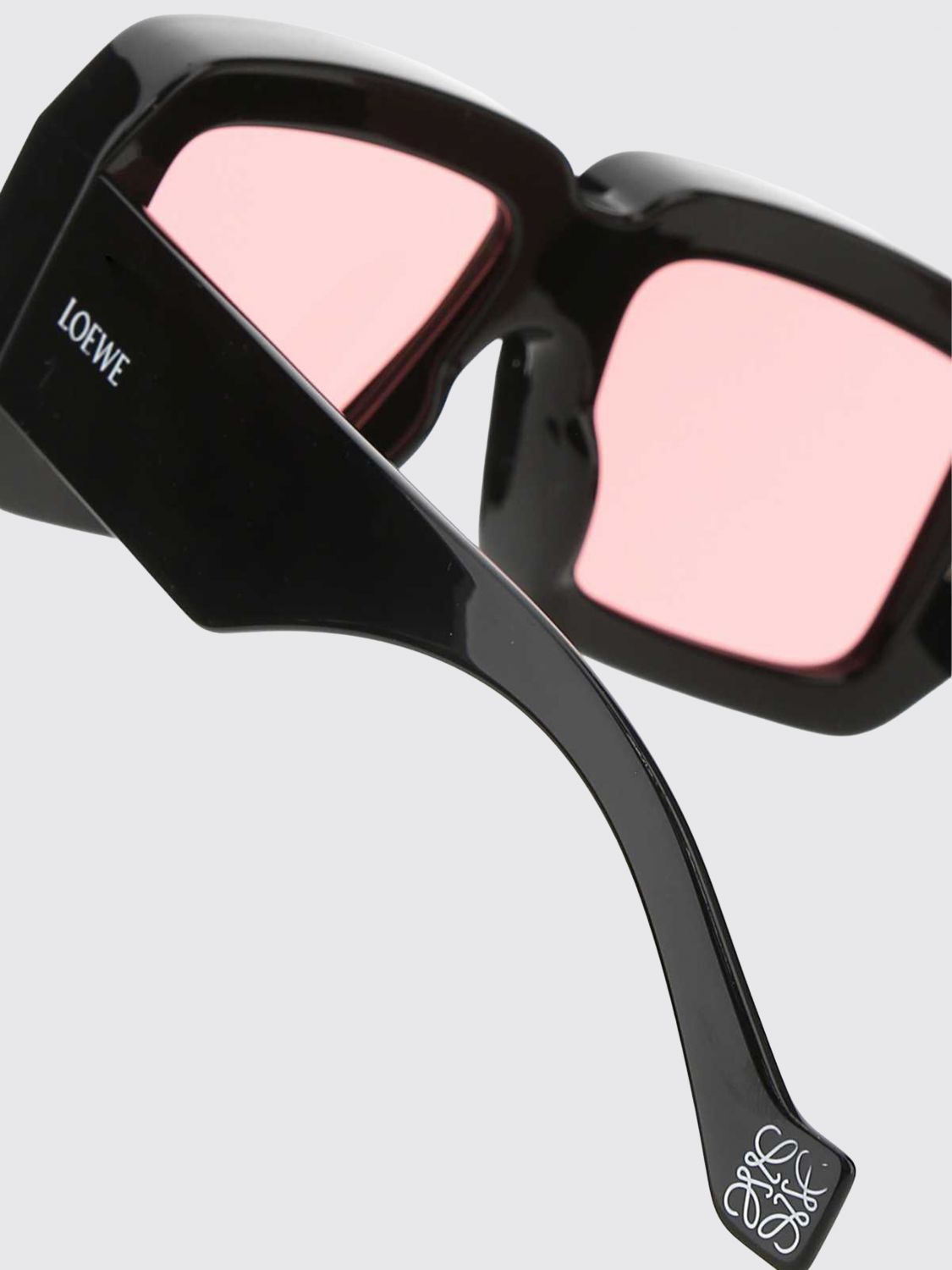 Loewe Men Rectangular Aviator Sunglasses Loewe In Acetate With Contrast Logo LOEWE