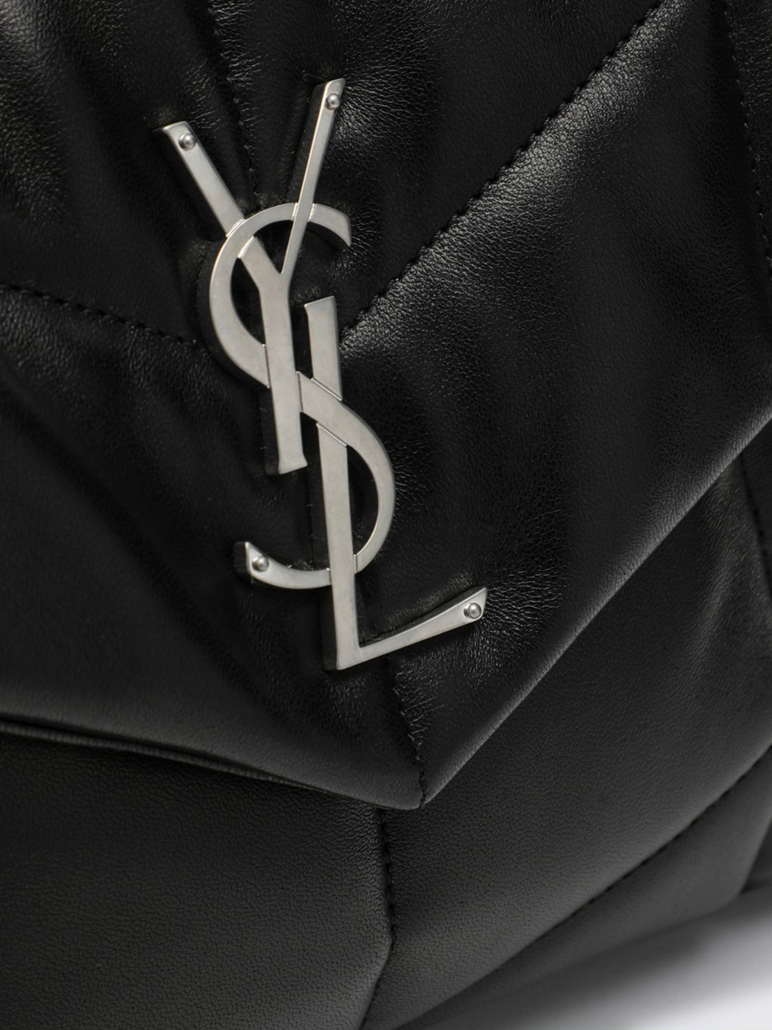 Saint Laurent Women Small Puffer Shoulder Bag Saint Laurent In Matelasse Leather With Ysl Logo SAINT LAURENT