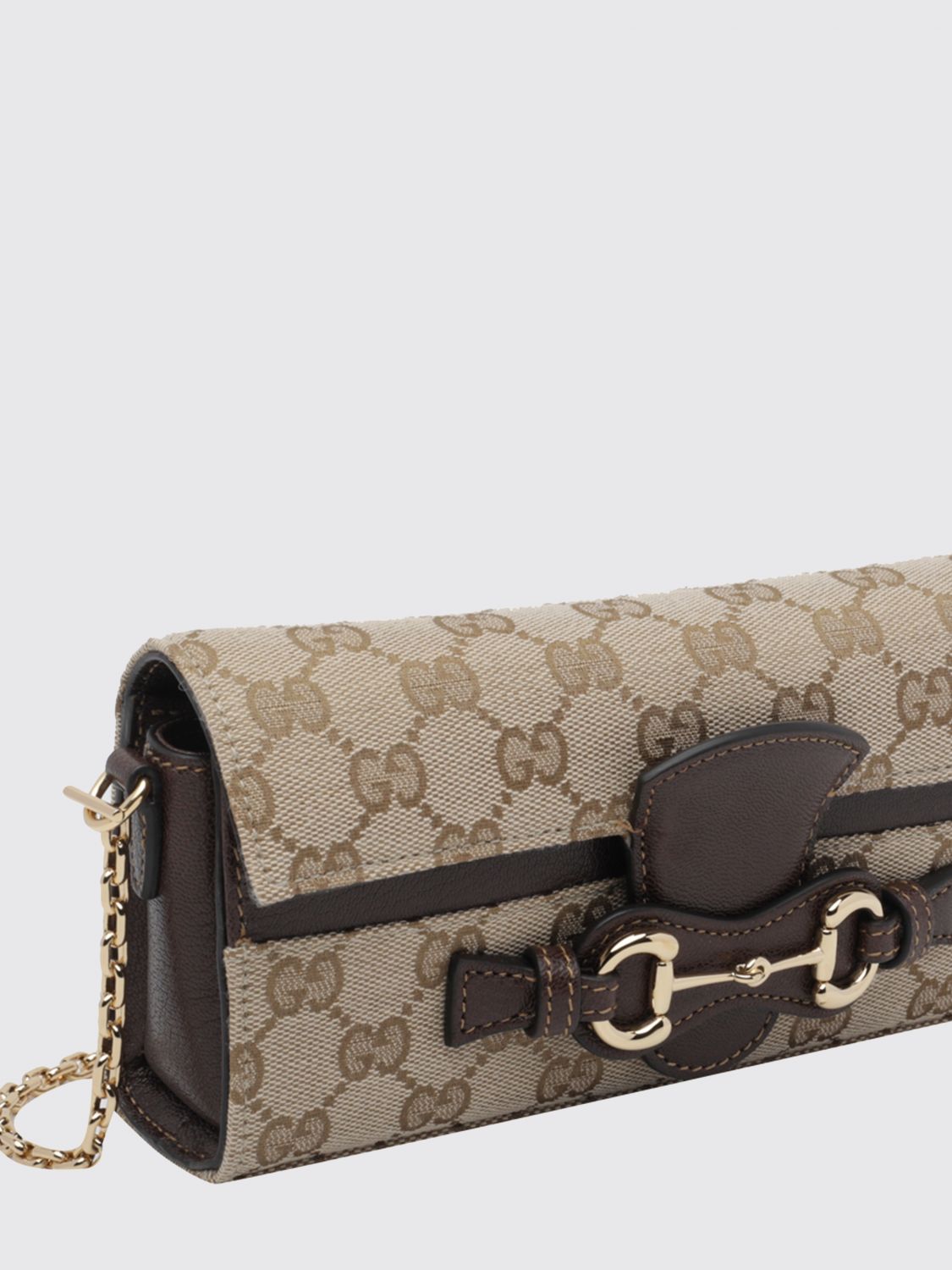 Gucci Women Gucci Horsebit Gg Supreme Fabric Mini Crossbody Bag With Horsebit Detail GUCCI