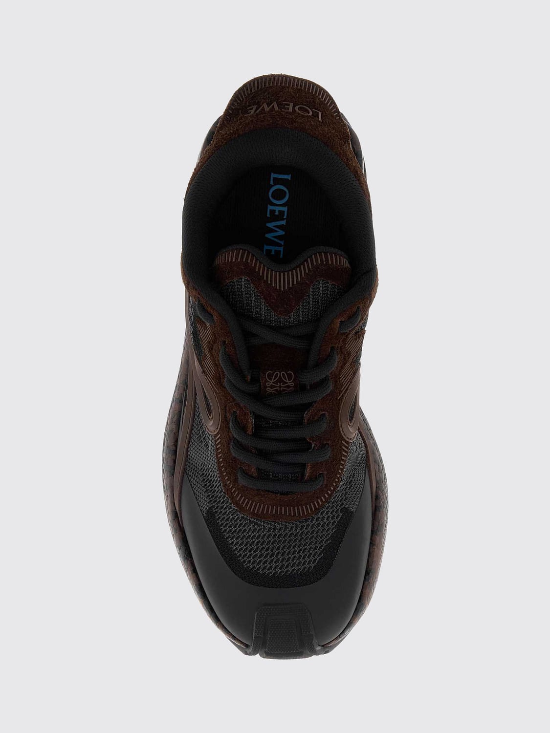 Loewe Men Loewe Pogo Low-Top Sneakers In Leather And Technical Fabric With Contrast Logo LOEWE