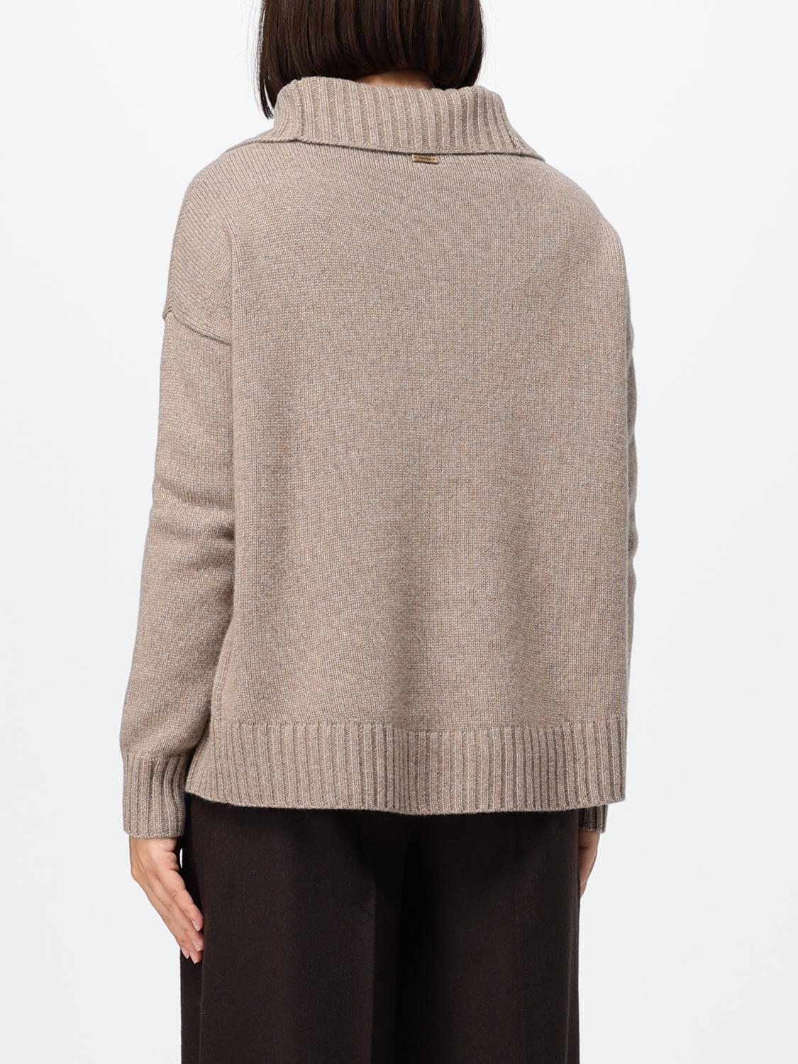 Max Mara Women Max Mara Alpaca Blend Jumper With Stand Collar And Half-Zip MAX MARA