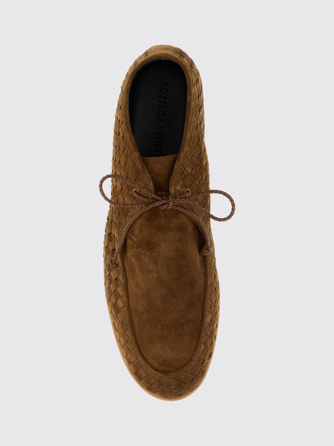 Bottega Veneta Men Suede Chukka Boots Bottega Veneta With Intrecciato Details BOTTEGA VENETA