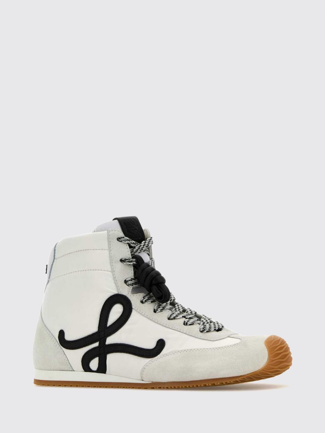 Loewe Women Ballet Runner 2.0 Loewe High-Top Trainers In Nylon And Calfskin With Logo LOEWE