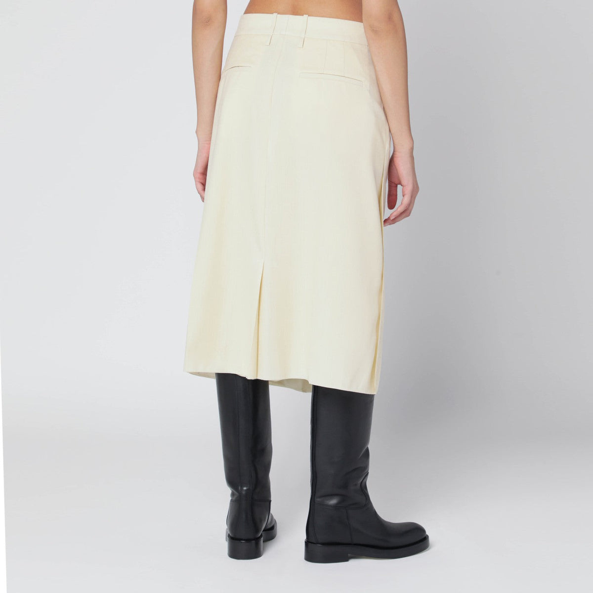 Jil Sander Vanilla-Coloured Wool Skirt Women JIL SANDER