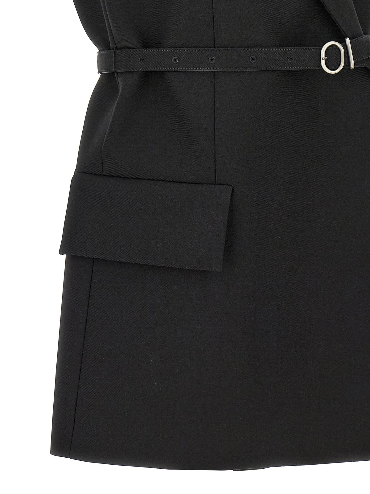 Jil Sander Women Belt Wool Vest JIL SANDER