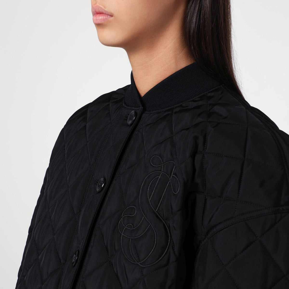 Jil Sander Quilted Black Bomber Women JIL SANDER