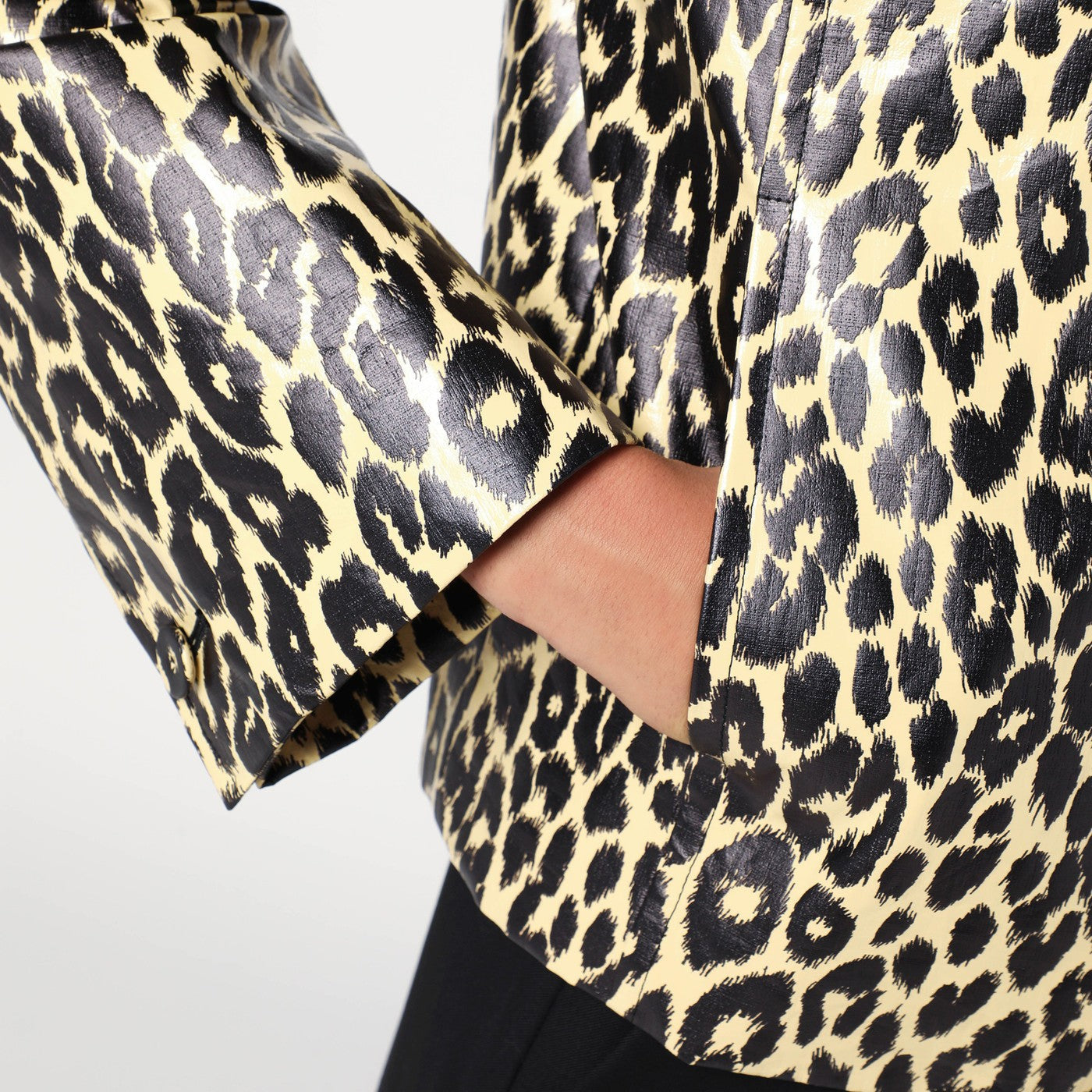 Jil Sander Leopard Print Jacket In Coated Fabric Women JIL SANDER