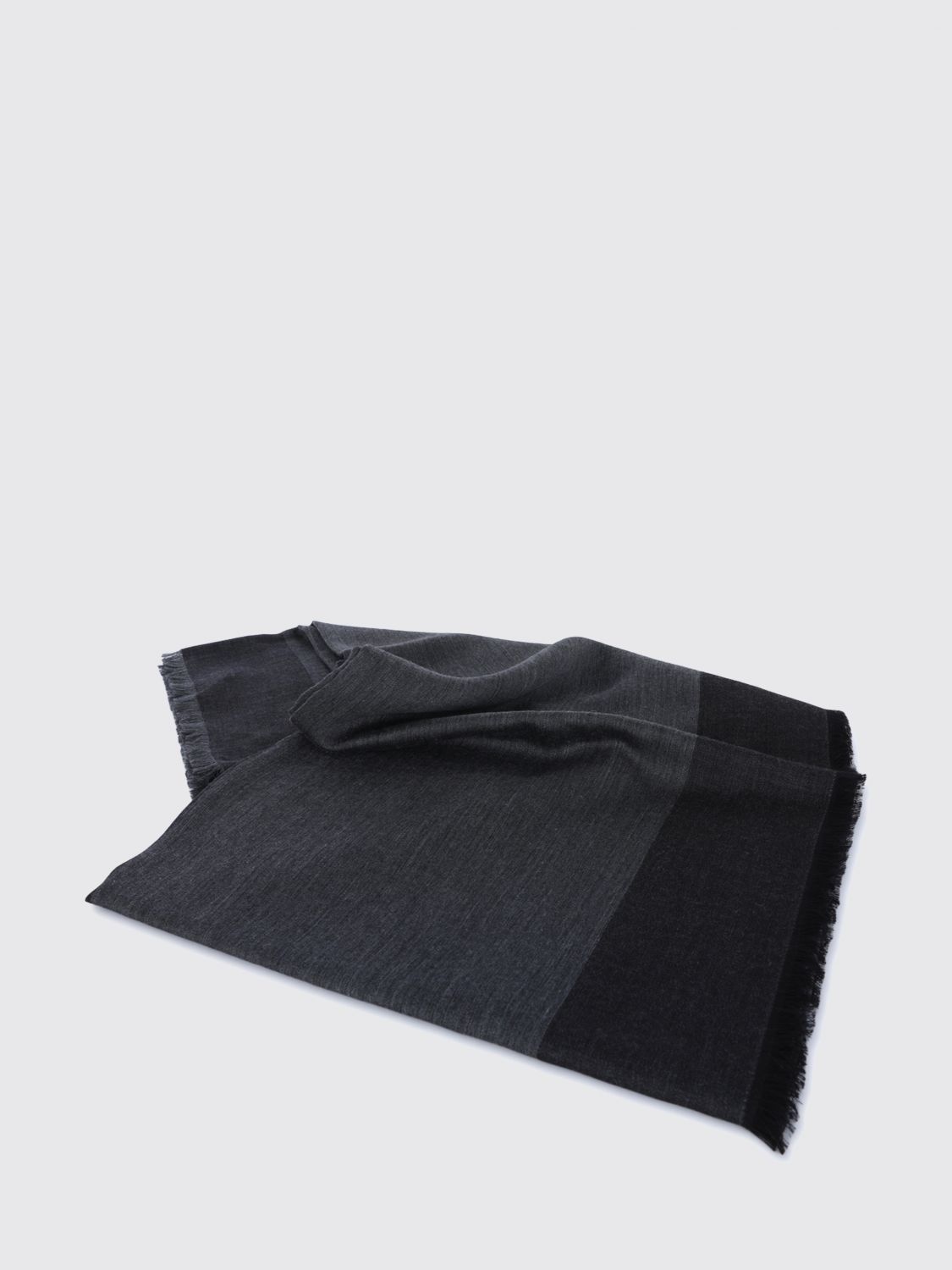 Saint Laurent Men Saint Laurent Square Scarf In Silk And Cashmere Blend With Ysl Monogram Jacquard SAINT LAURENT