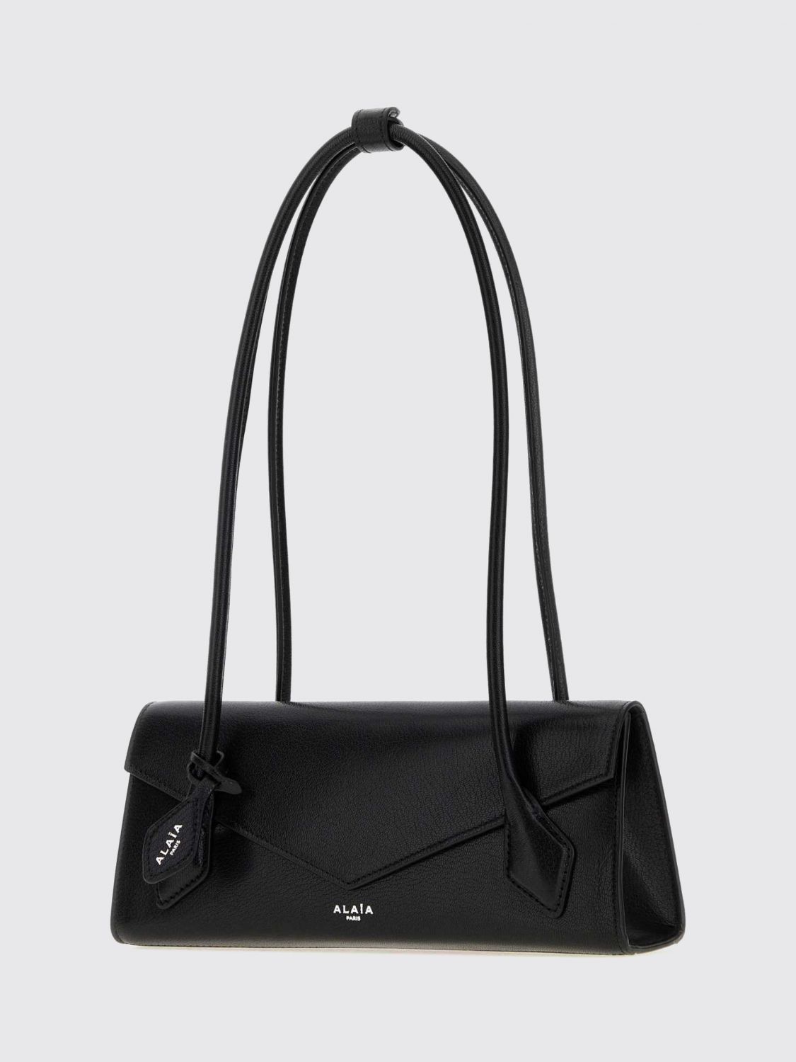 Alai�A Women Le Teckel Sheepskin Leather Shoulder Bag Alaia With Flap Closure ALAIA