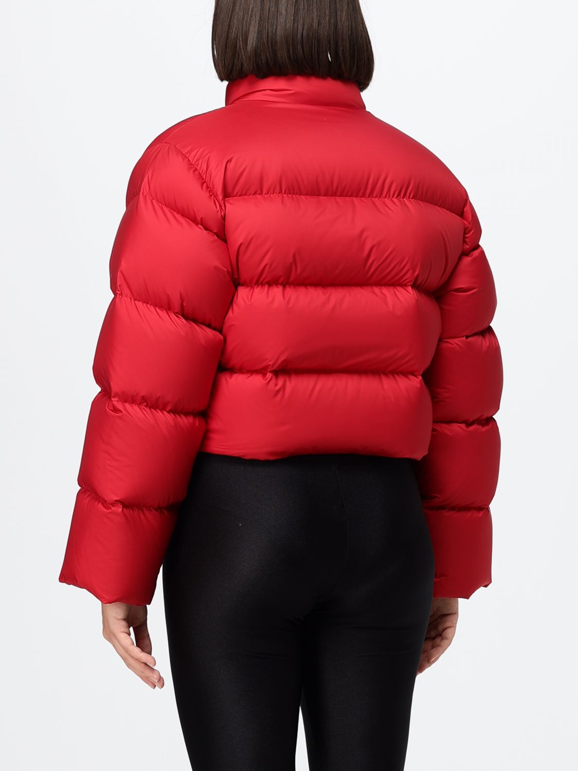 Gucci Women Gucci Cropped Polyester Puffer Jacket With High Neck And Zip Closure GUCCI