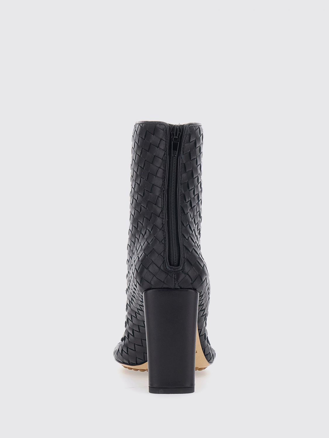Bottega Veneta Women Bottega Veneta Cherry Intrecciato Leather High-Heel Ankle Boots BOTTEGA VENETA