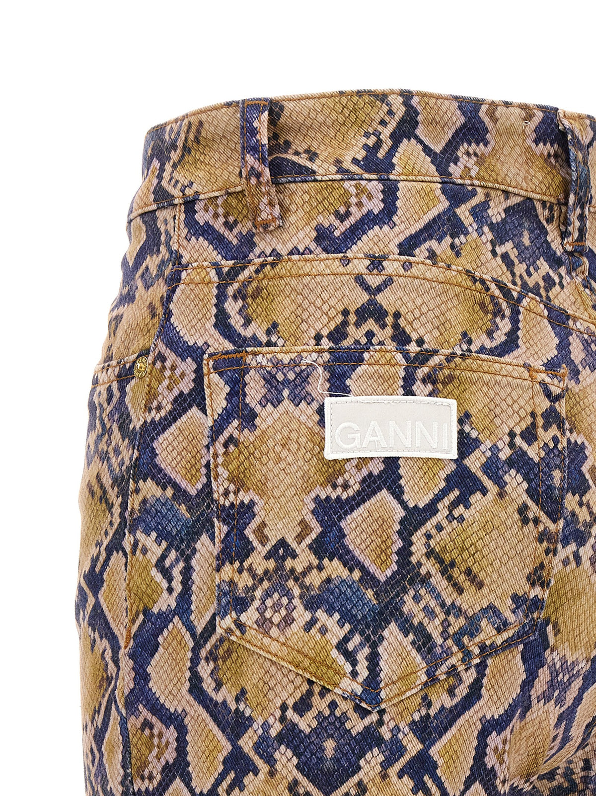 Ganni Women Python Jeans GANNI