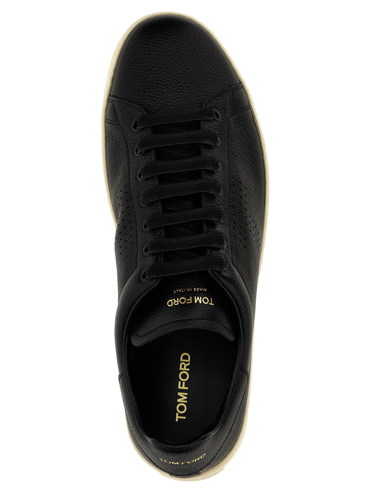 Tom Ford Men Logo Leather Sneakers TOM FORD