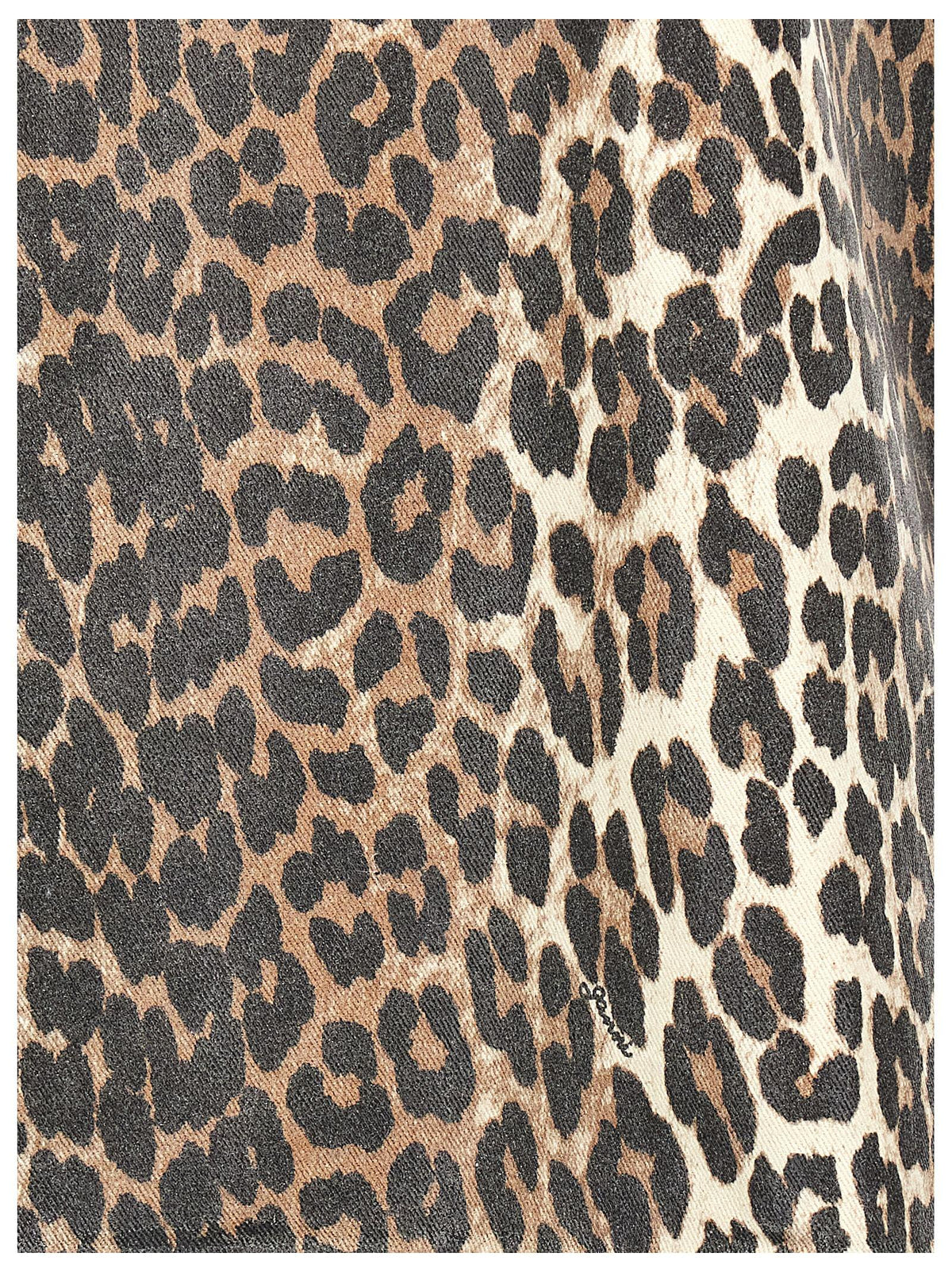 Ganni Women Leopard Mini Dress GANNI