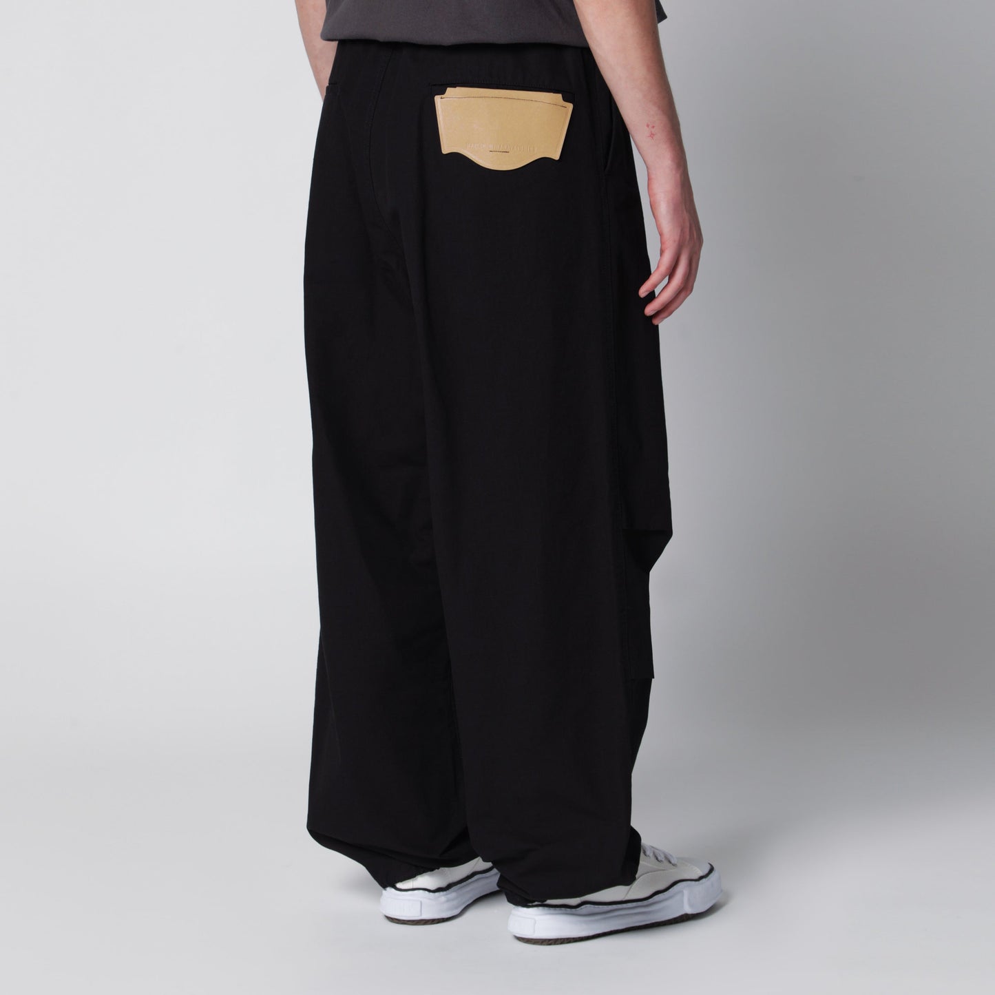 Maison Mihara Yasuhiro Black Cotton Ripstop Parachute Trousers Men MAISON MIHARA YASUHIRO