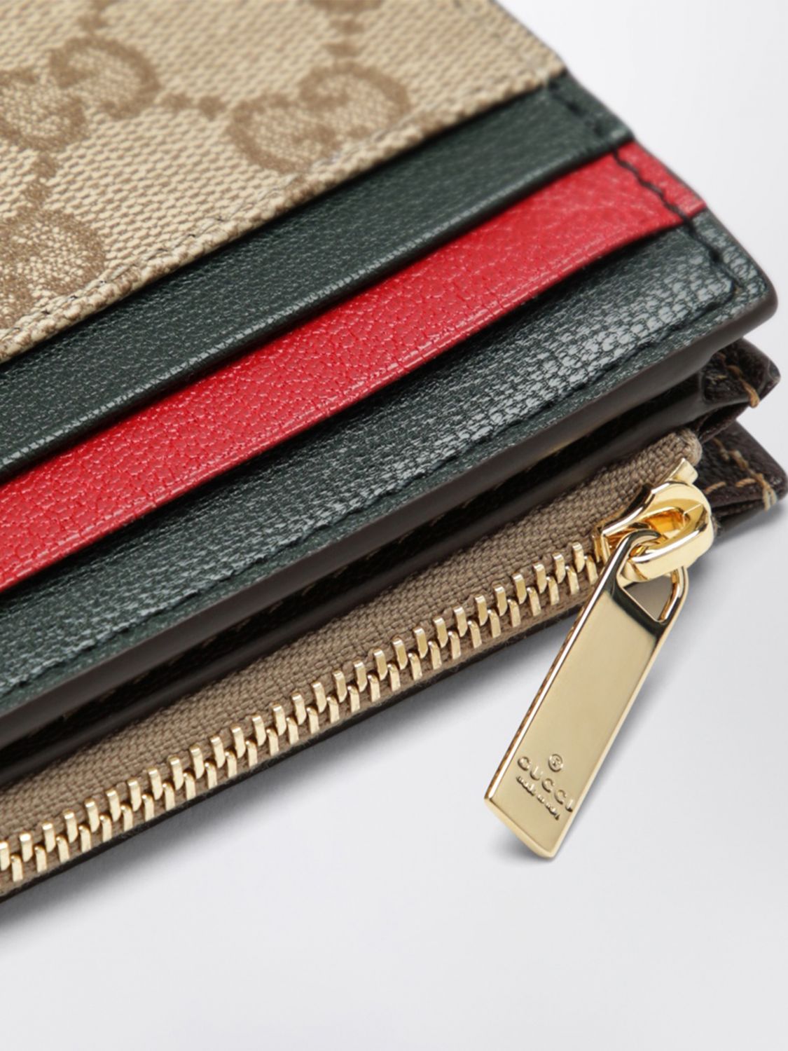 Gucci Women Gucci Gg Supreme Canvas Wallet With Leather Trim And Web Stripe Detail GUCCI