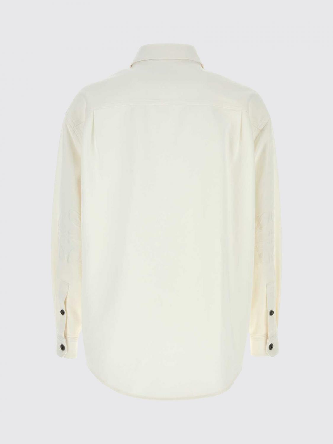Loewe Men Cotton Shirt Jacket Loewe With Metal Buttons LOEWE