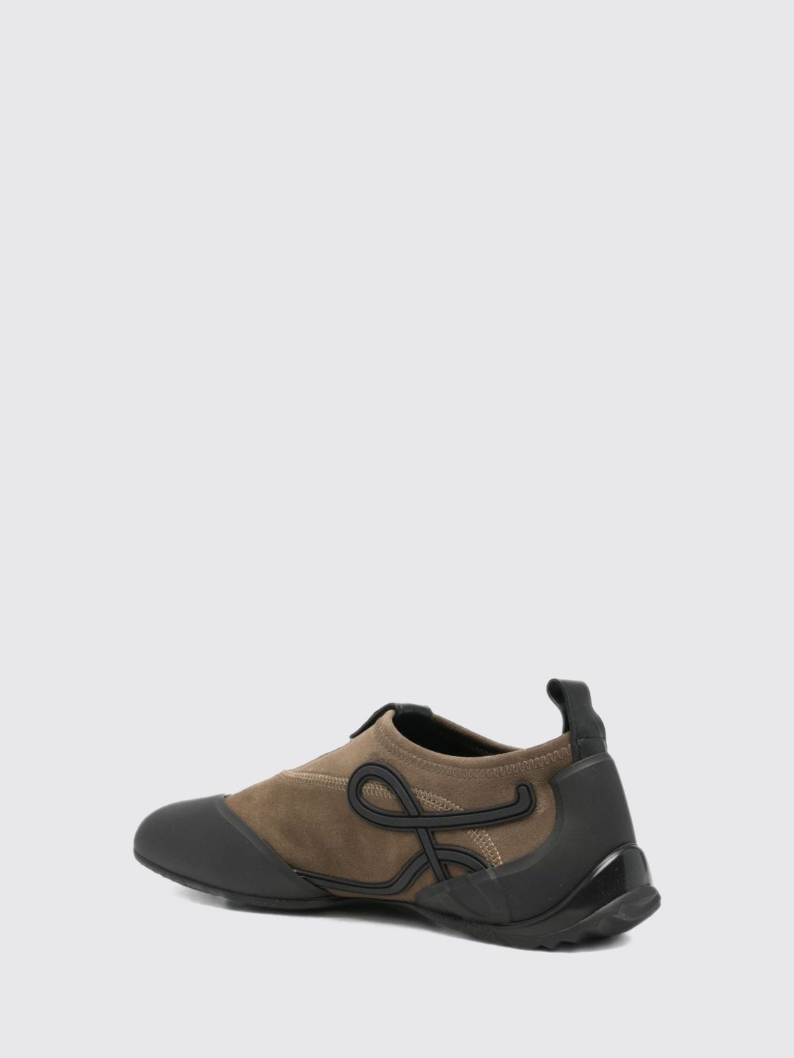 Loewe Men Loewe Grip Aqua Suede Slip-On Trainers With Rubber Sole LOEWE