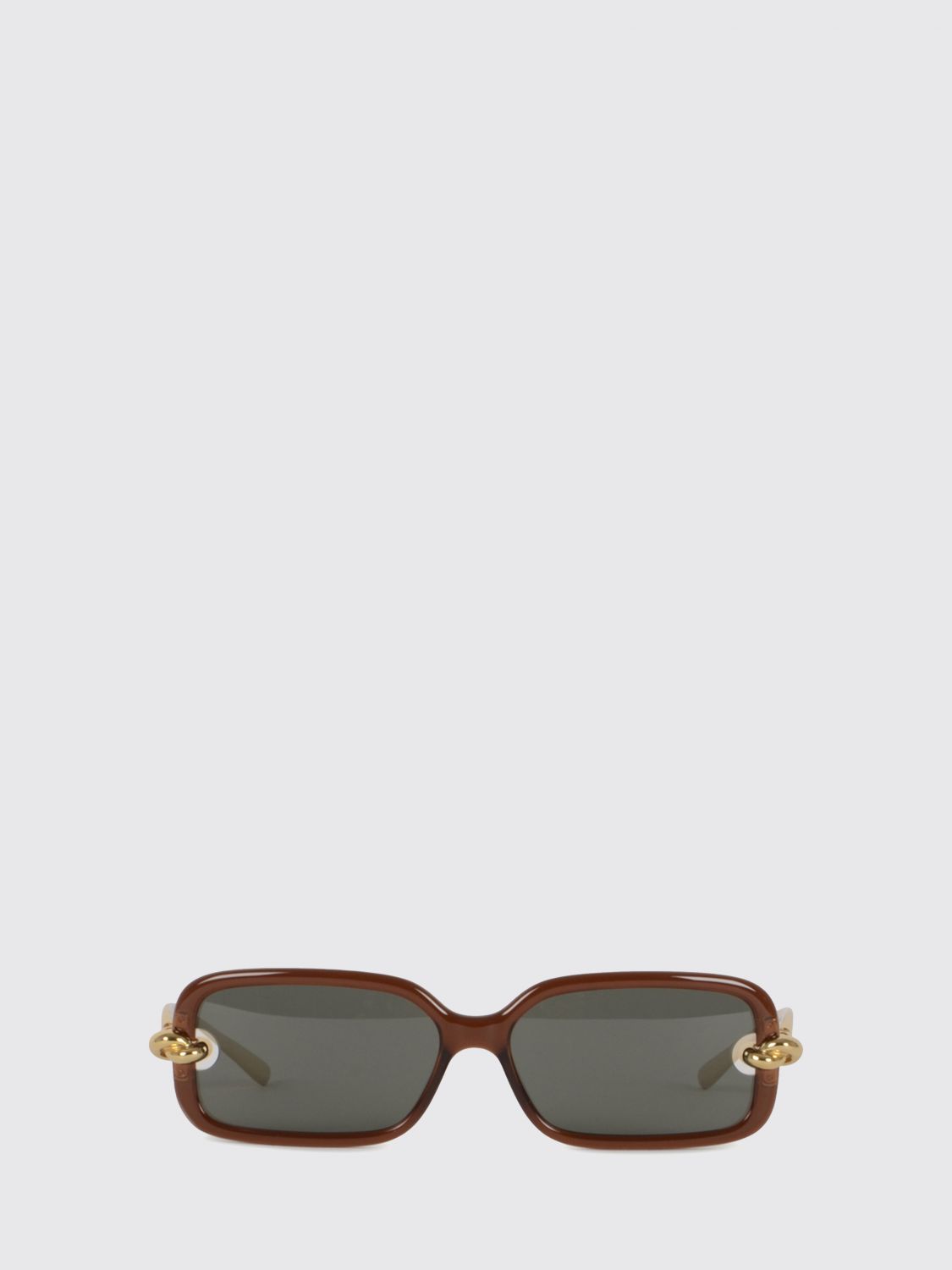 Bottega Veneta Men Bottega Veneta Rectangular Black Acetate And Metal Sunglasses BOTTEGA VENETA
