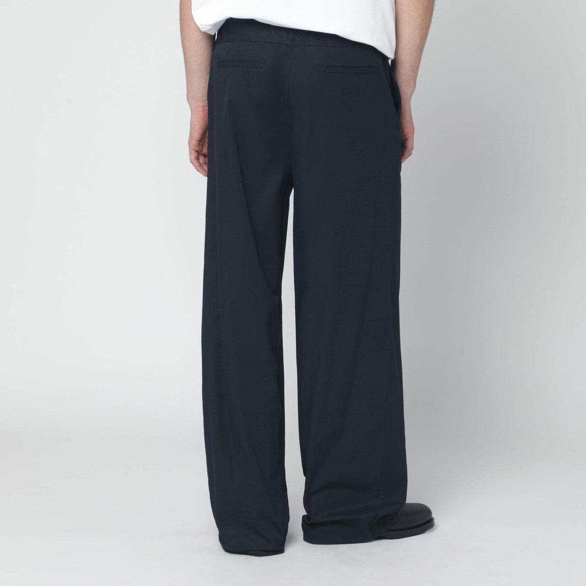Jil Sander Midnight Blue Cotton Trousers Men JIL SANDER