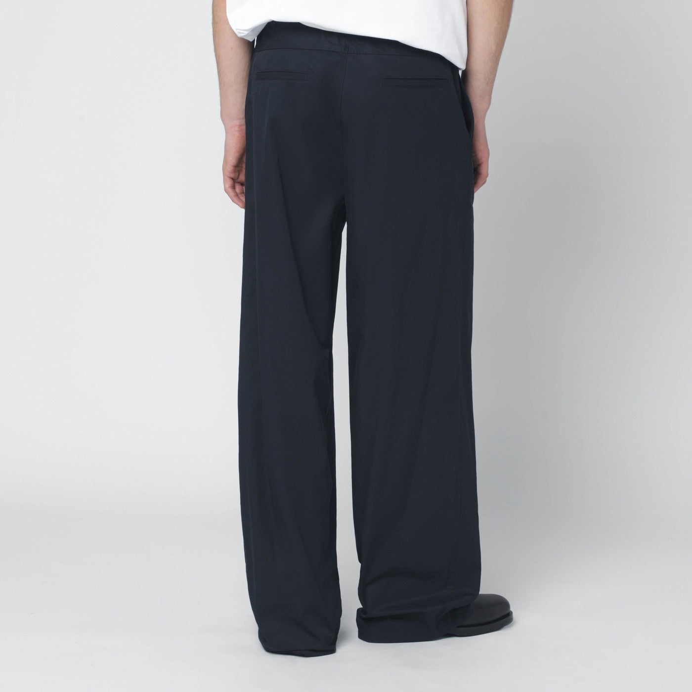 Jil Sander Midnight Blue Cotton Trousers Men JIL SANDER