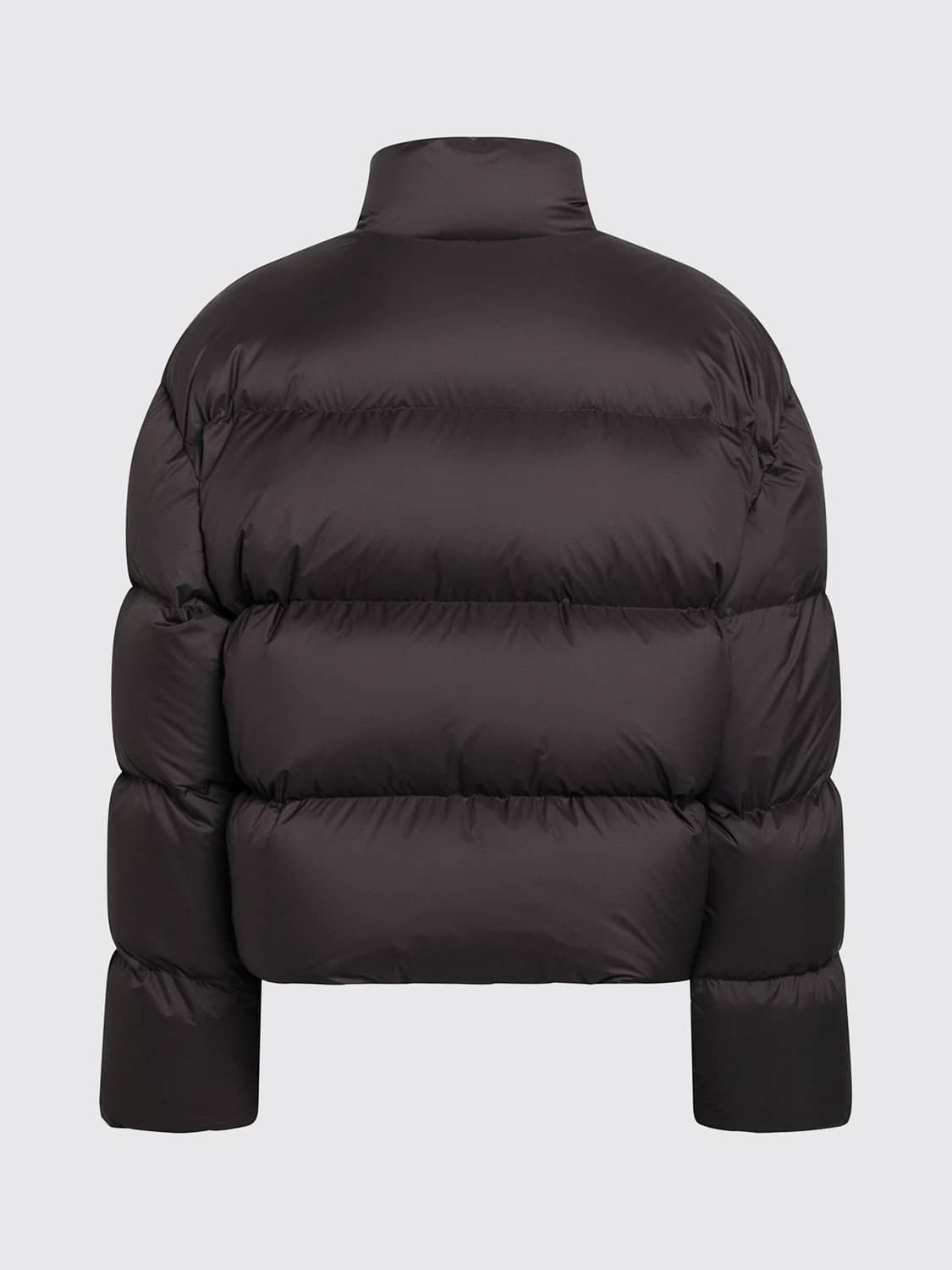 Gucci Women Gucci Short Water-Repellent Quilted Nylon Down Jacket With High Neck GUCCI