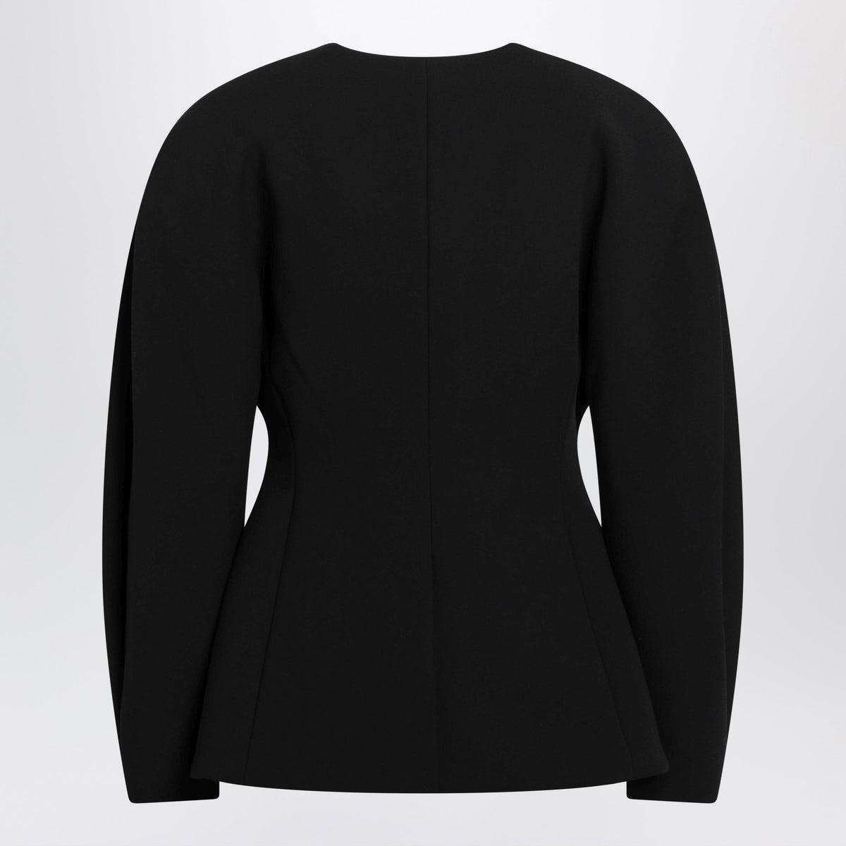 Jacquemus Black Ovalo Jacket In Viscose Blend Women JACQUEMUS