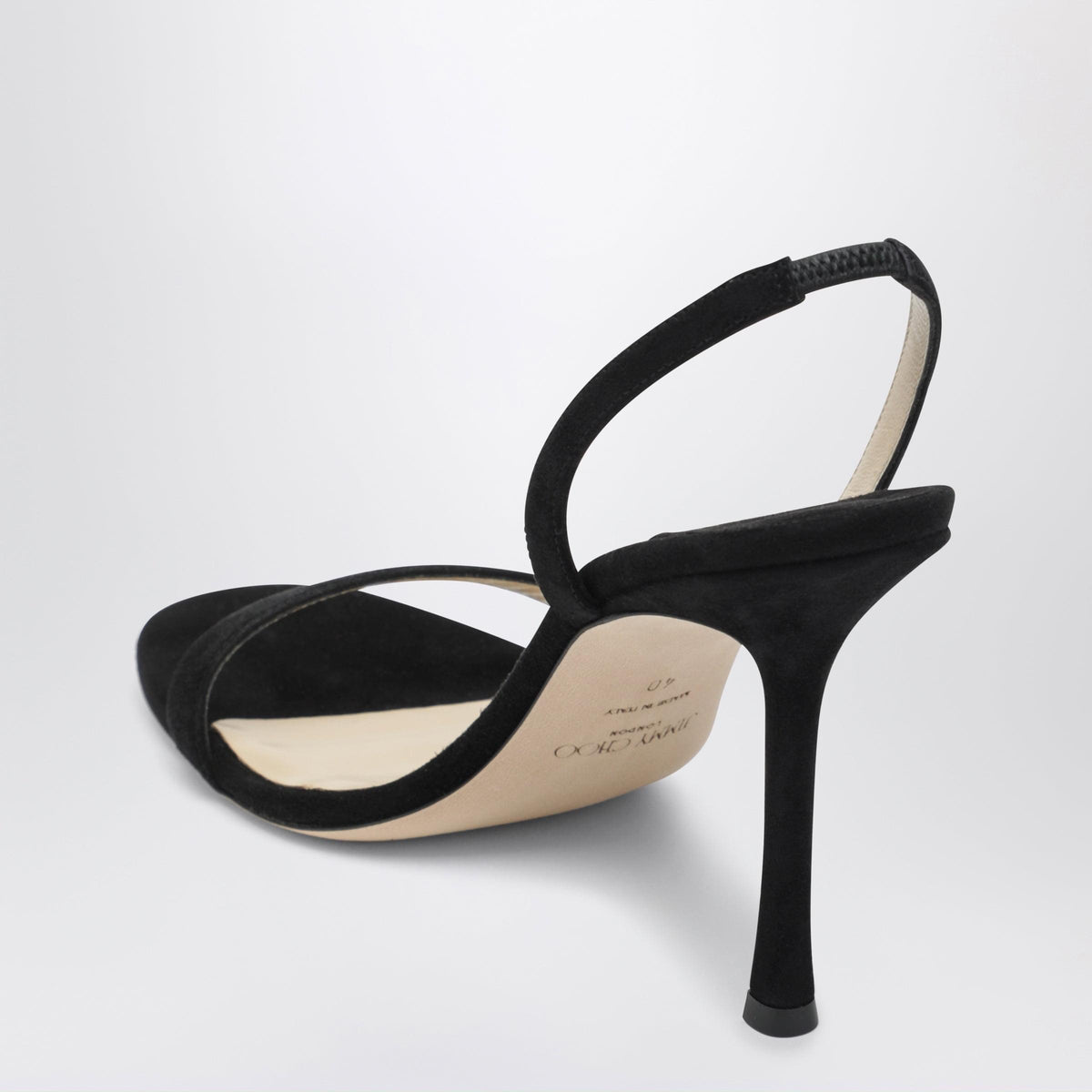 Jimmy Choo Jenn 100 Black Suede Sandals Women JIMMY CHOO