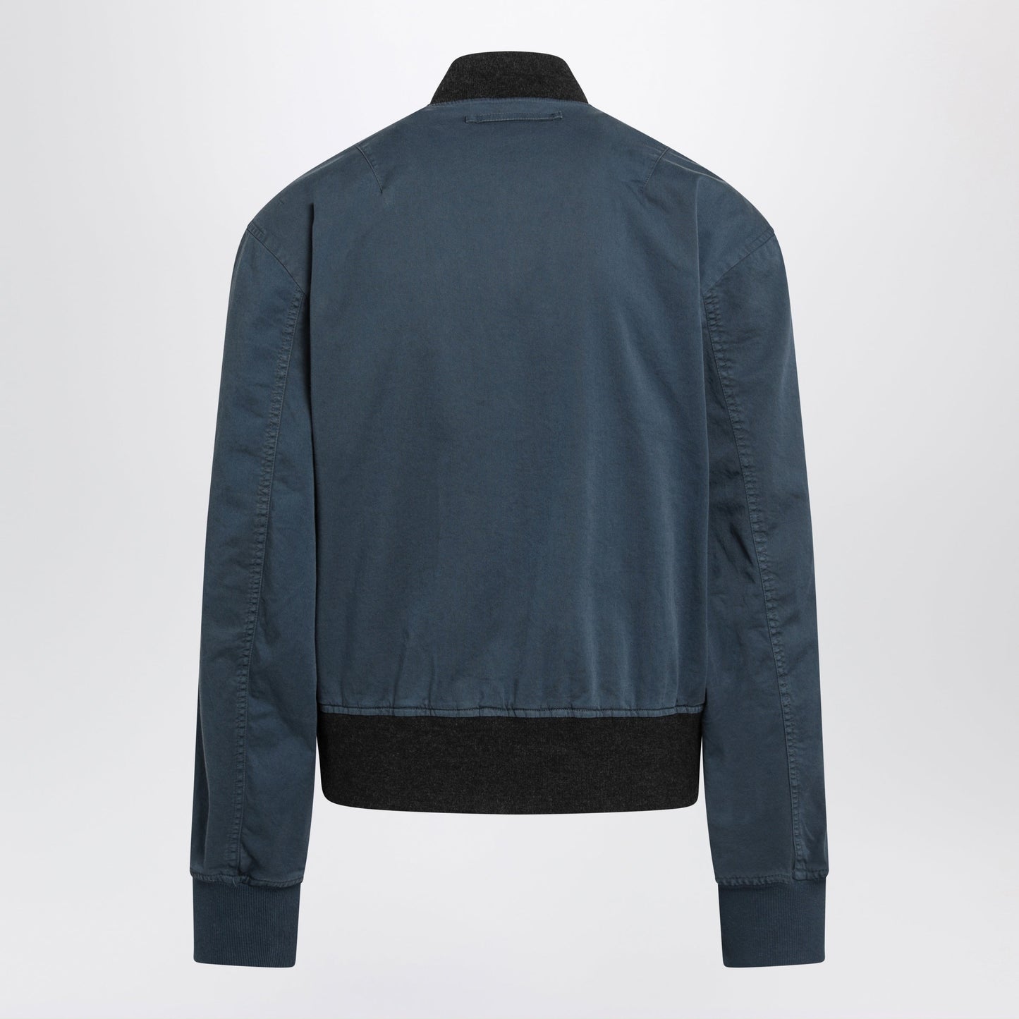 Jw Anderson Navy Blue Cotton Jacket With Vintage Finish Men J.W. ANDERSON