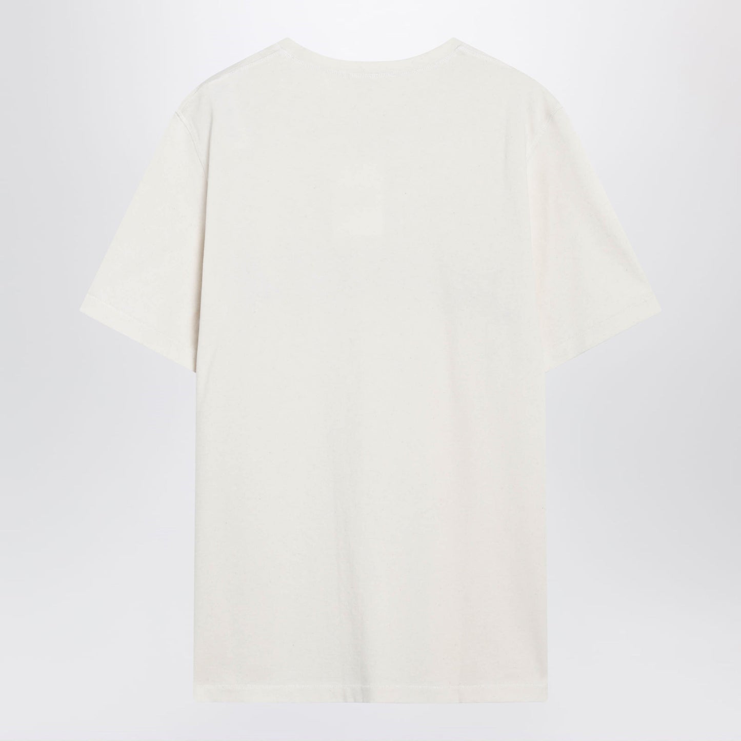 Jw Anderson Circular T-Shirt In Ecru Cotton Men J.W. ANDERSON