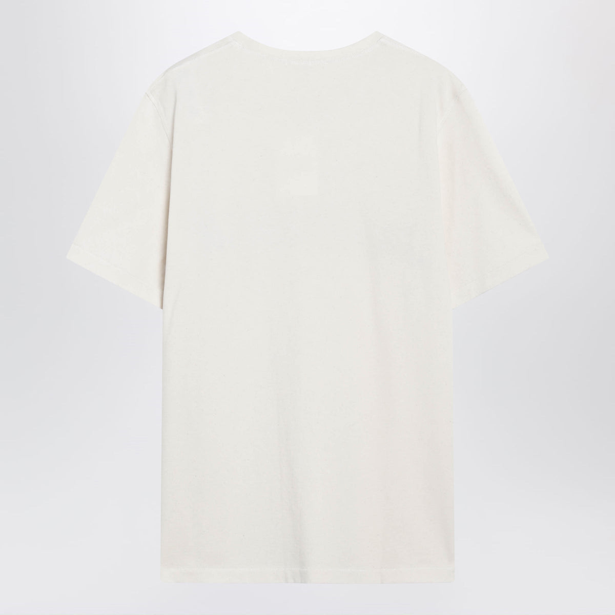 Jw Anderson Circular T-Shirt In Ecru Cotton Men J.W. ANDERSON