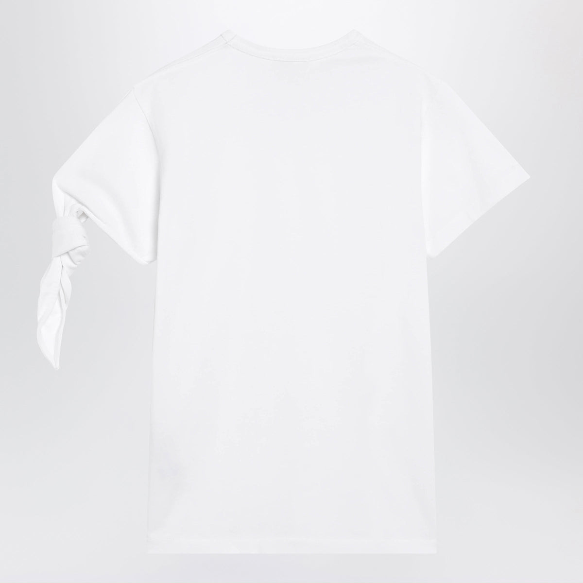 Jw Anderson Women's Knotted-Sleeve Jersey T-Shirt In White Women J.W. ANDERSON