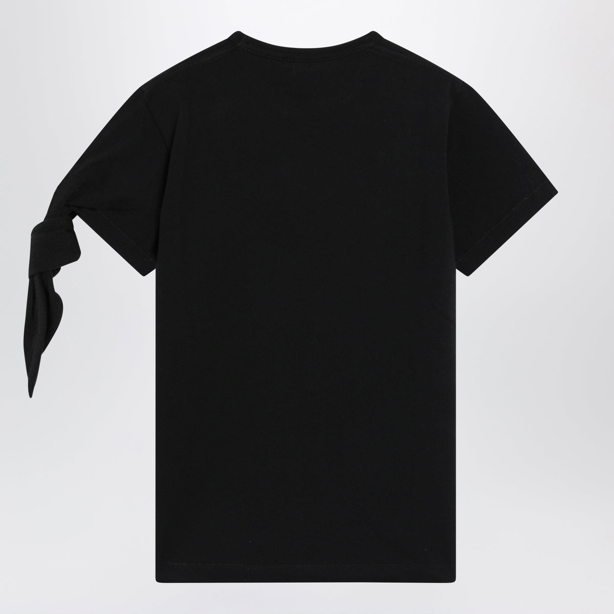 Jw Anderson Knotted-Sleeve Jersey T-Shirt In Black Cotton Women J.W. ANDERSON