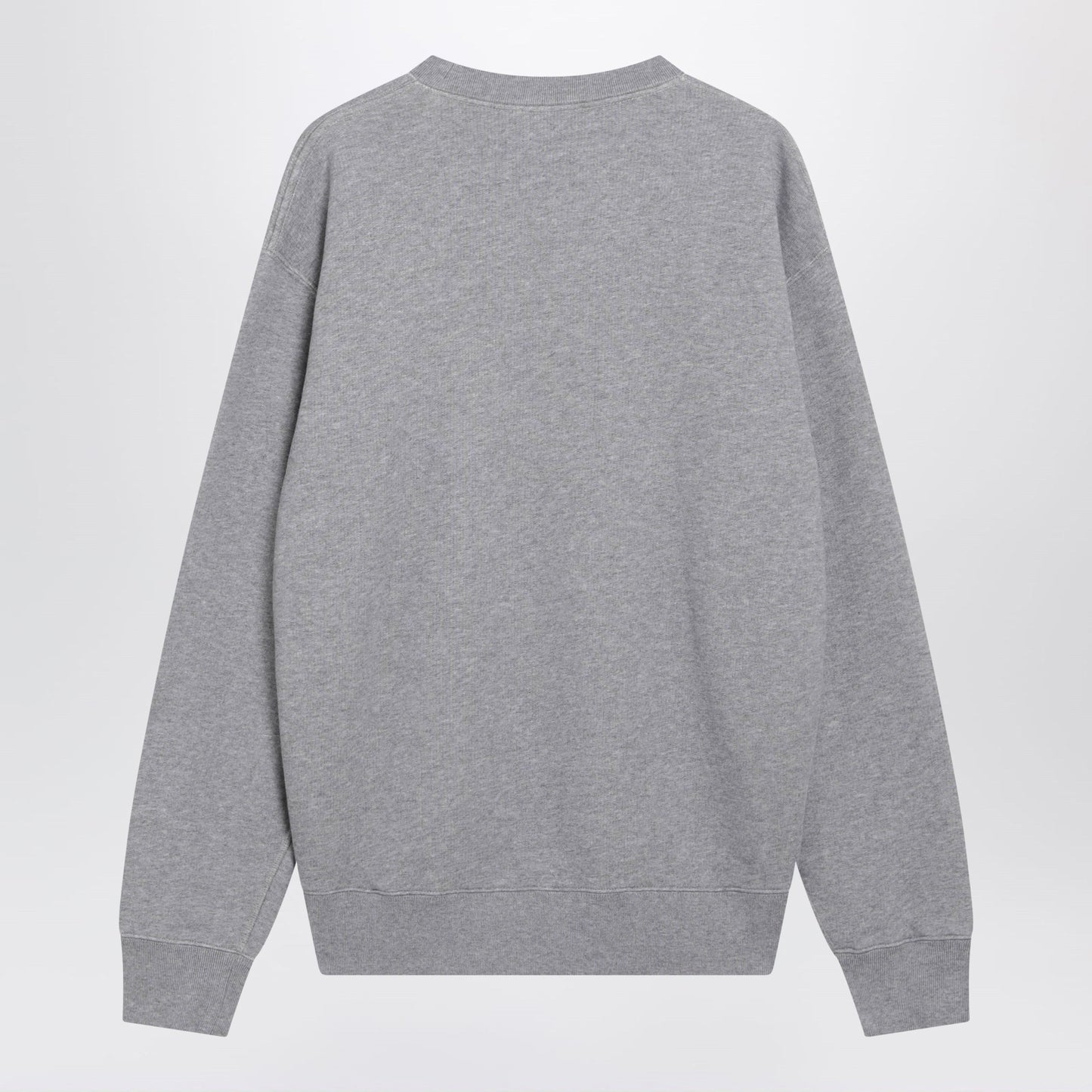Jw Anderson Grey Cotton Sweatshirt With Embroidered Logo Men J.W. ANDERSON