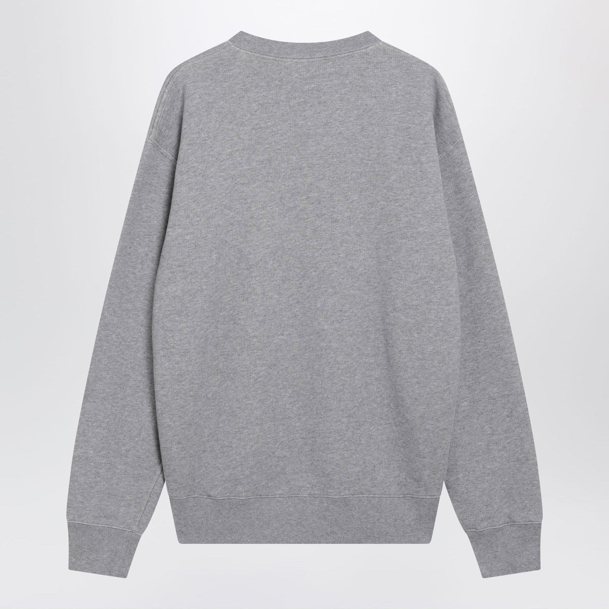 Jw Anderson Grey Cotton Sweatshirt With Embroidered Logo Men J.W. ANDERSON
