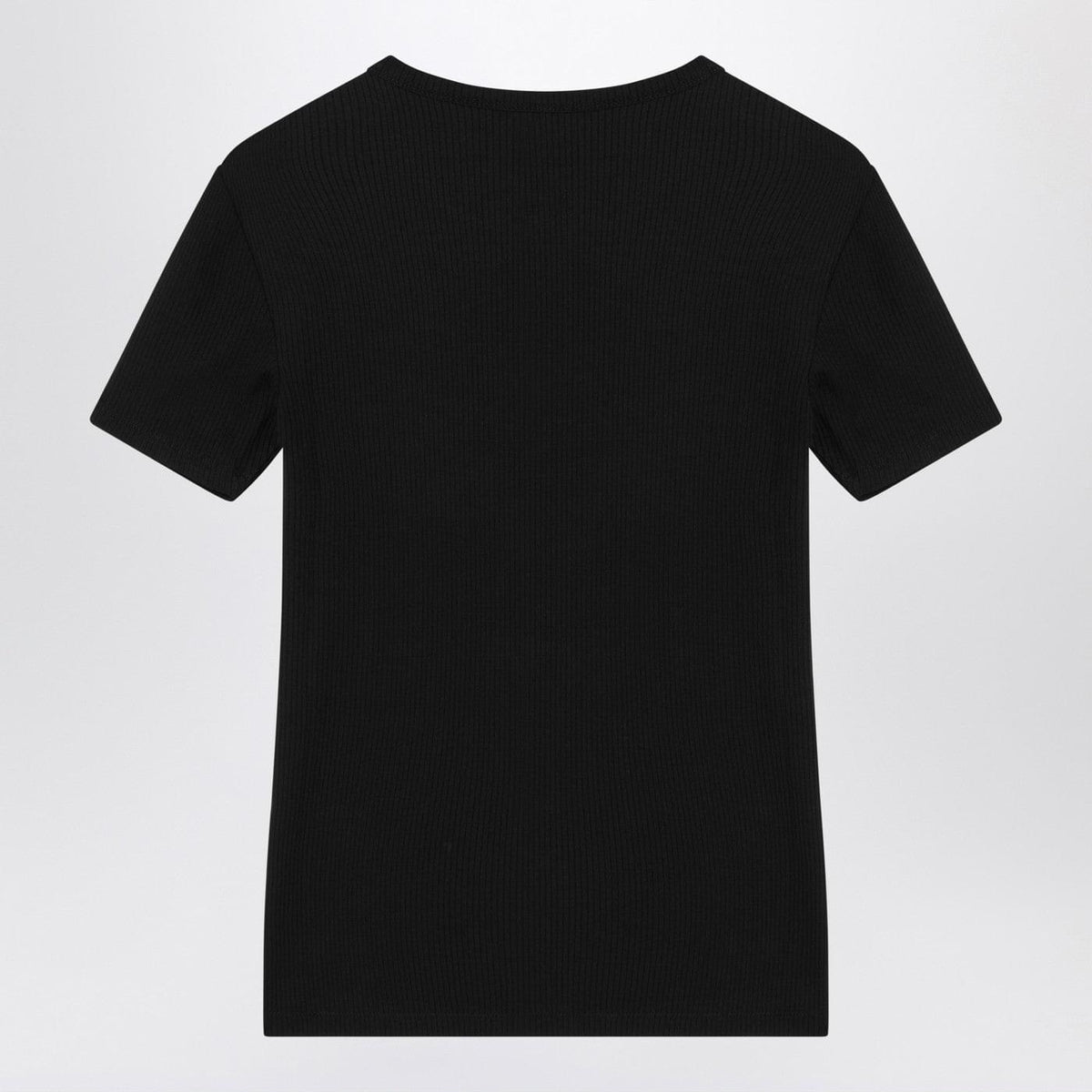 Calvin Klein Black Ribbed T-Shirt Women Calvin Klein
