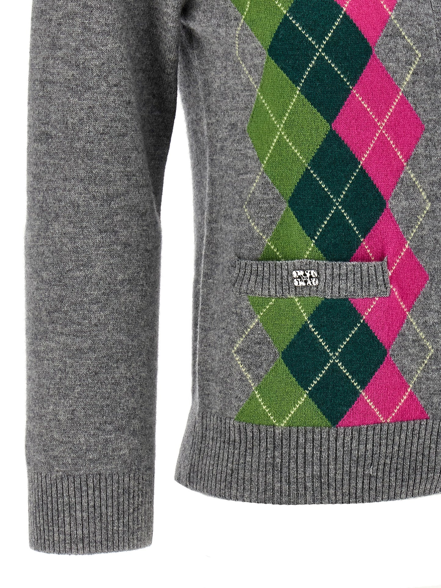 Ganni Women 'Grey Check' Cardigan GANNI
