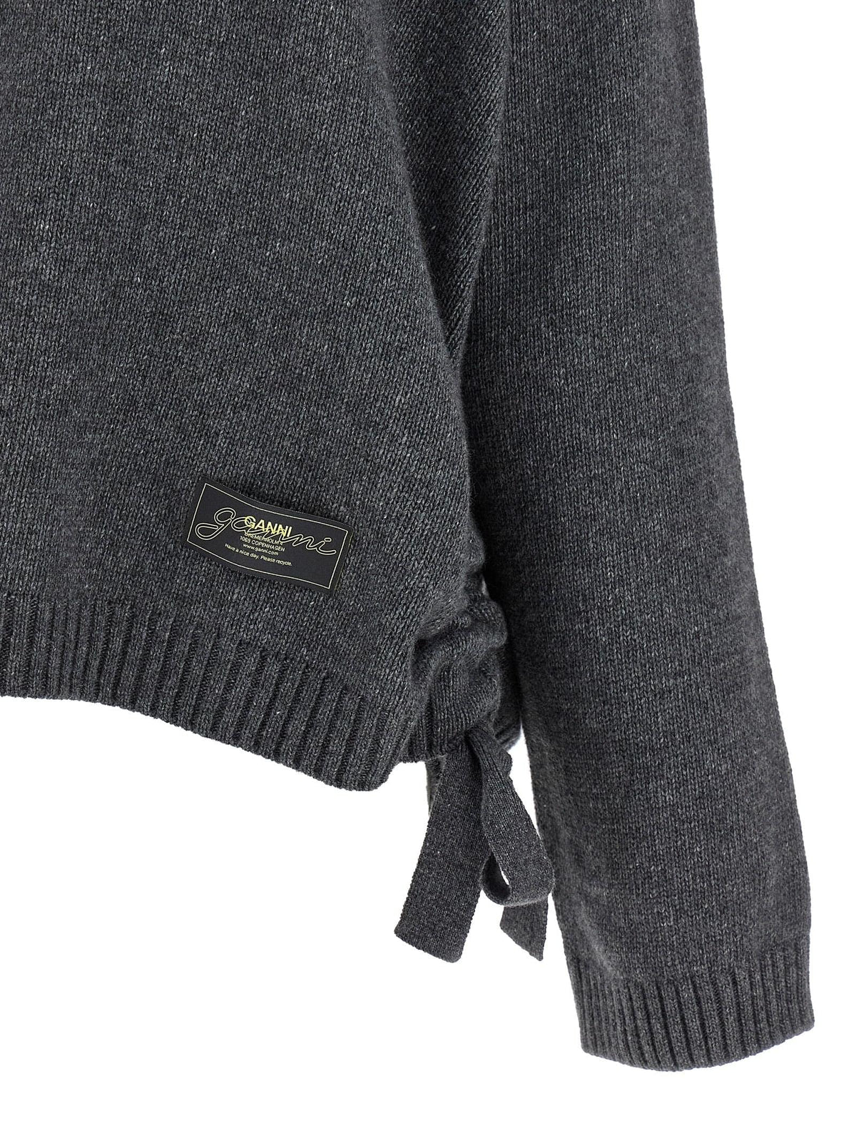 Ganni Women Side Laces Sweater GANNI