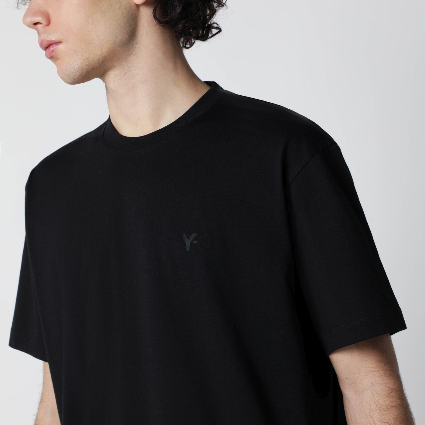 Adidas Y-3 Black T-Shirt With Logo Men adidas Y-3