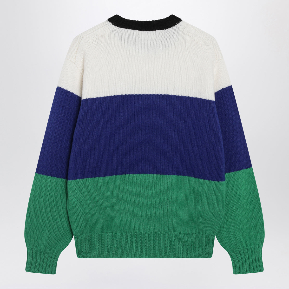 Jw Anderson Blue Menâ€S Striped Merino Wool Sweater Men J.W. ANDERSON