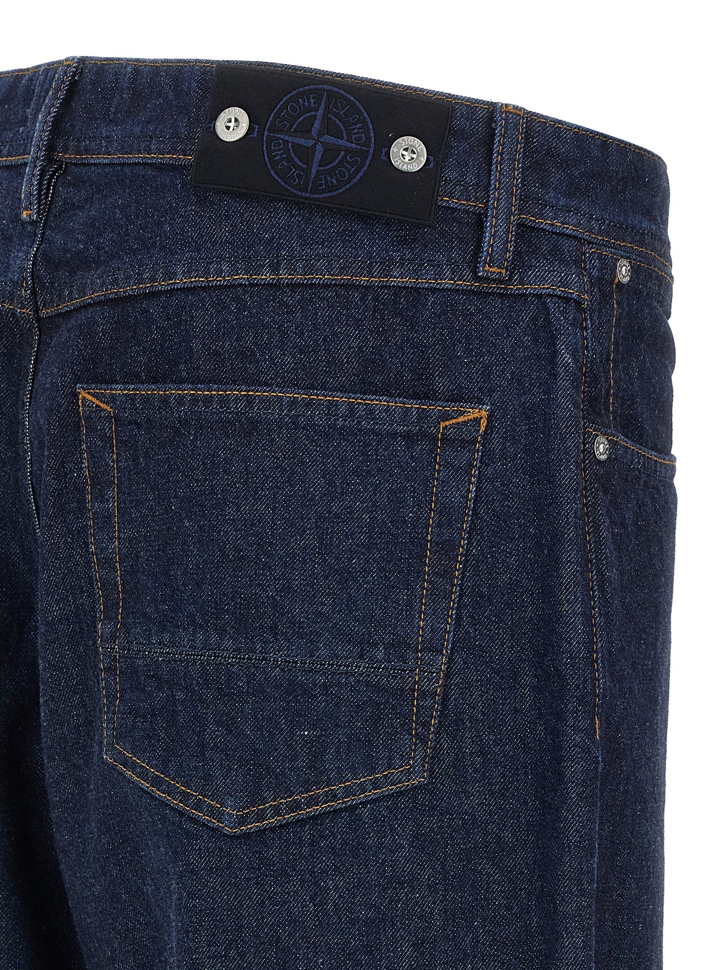 Stone Island Men Indigo Denim Jeans STONE ISLAND