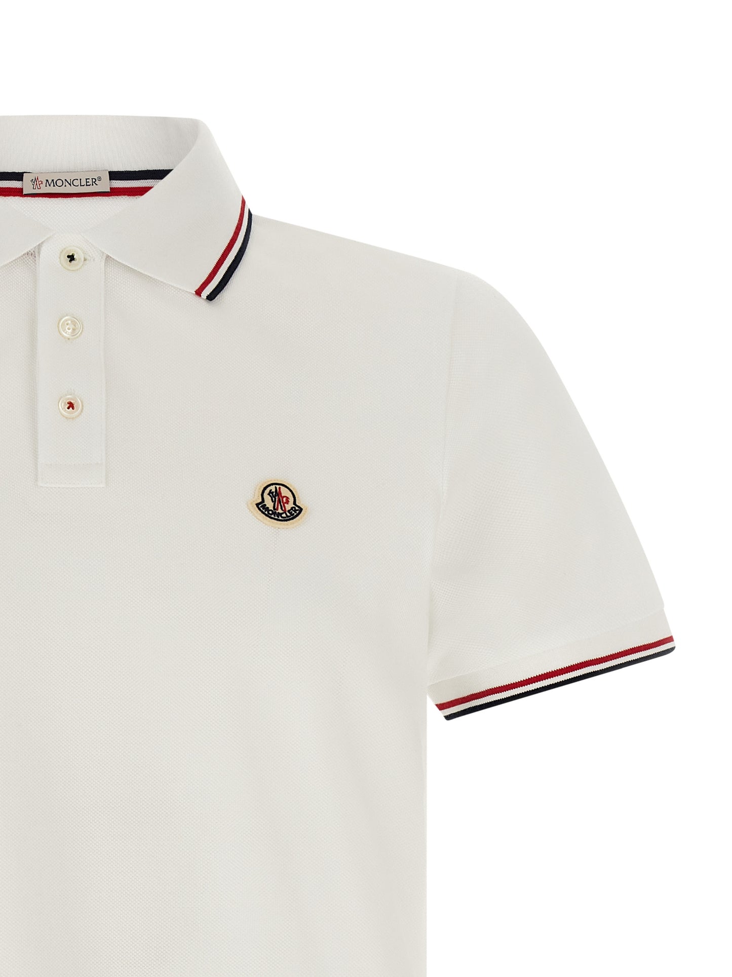 Moncler Men Tricolor Trim Polo Shirt MONCLER