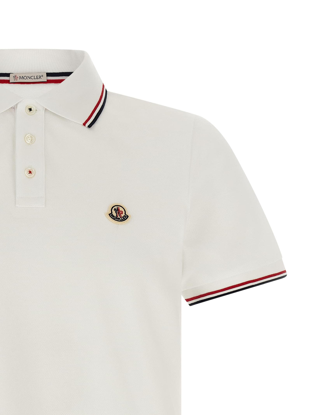 Moncler Men Tricolor Trim Polo Shirt MONCLER