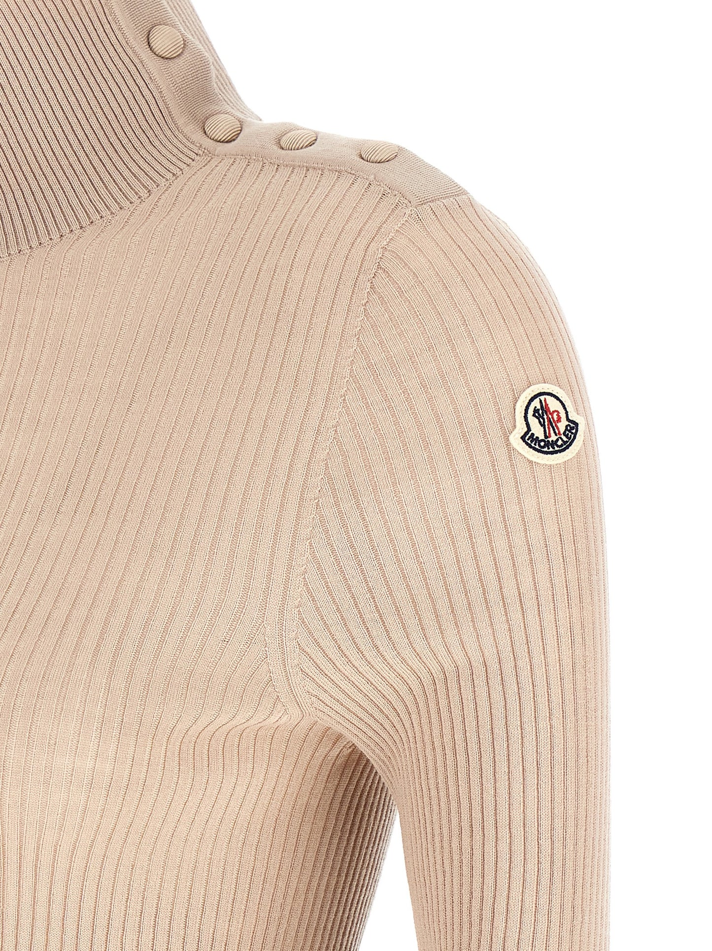 Moncler Women Textured Wool Turtleneck Sweater MONCLER