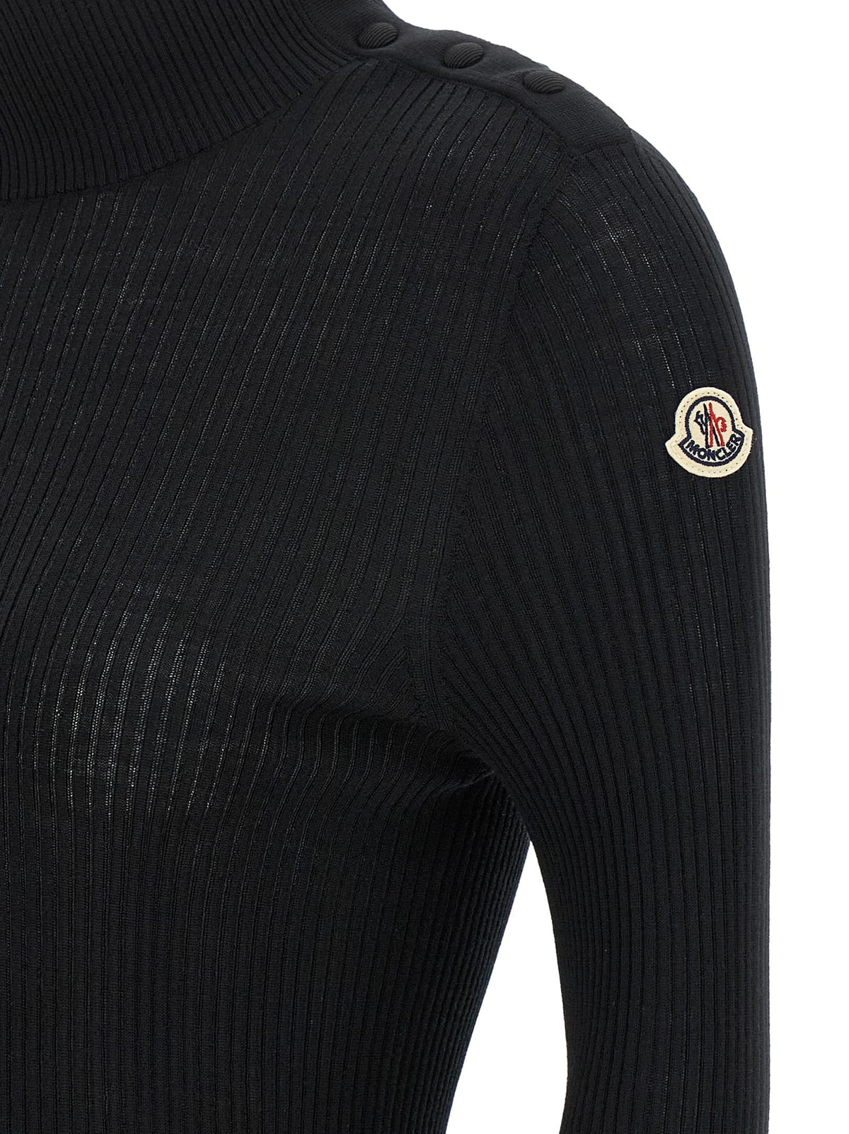 Moncler Women Logo Turtleneck Sweater MONCLER