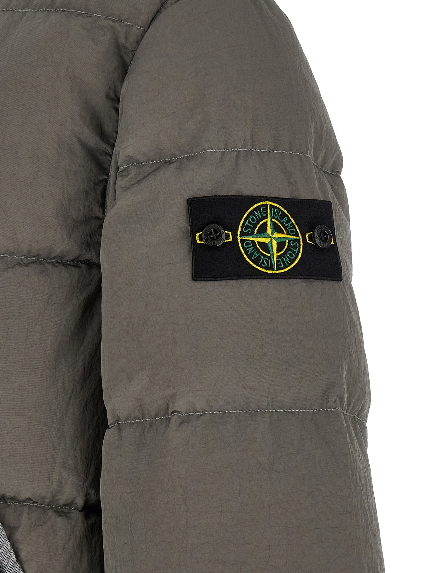 Stone Island Men Crumpled Effect Down Jacket STONE ISLAND