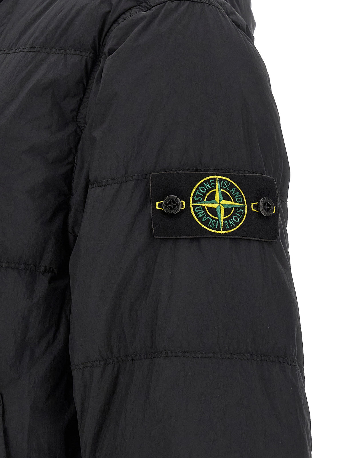 Stone Island Men Ruffled Effect Down Jacket STONE ISLAND