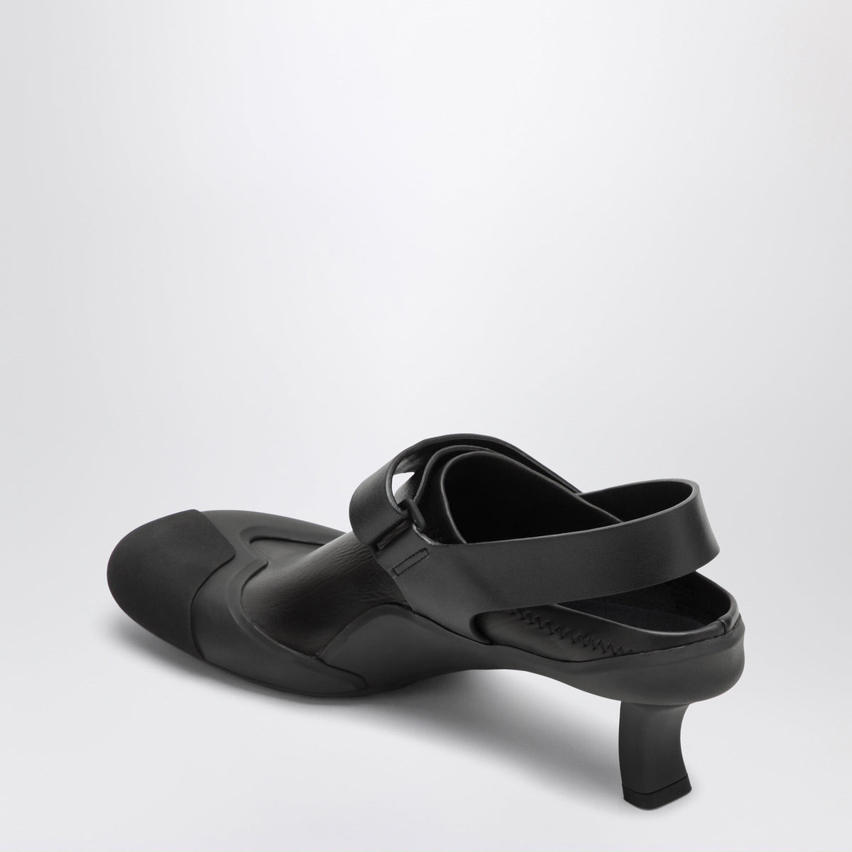 Loewe Black Dive Slingbacks In Stretch Calfskin Women LOEWE