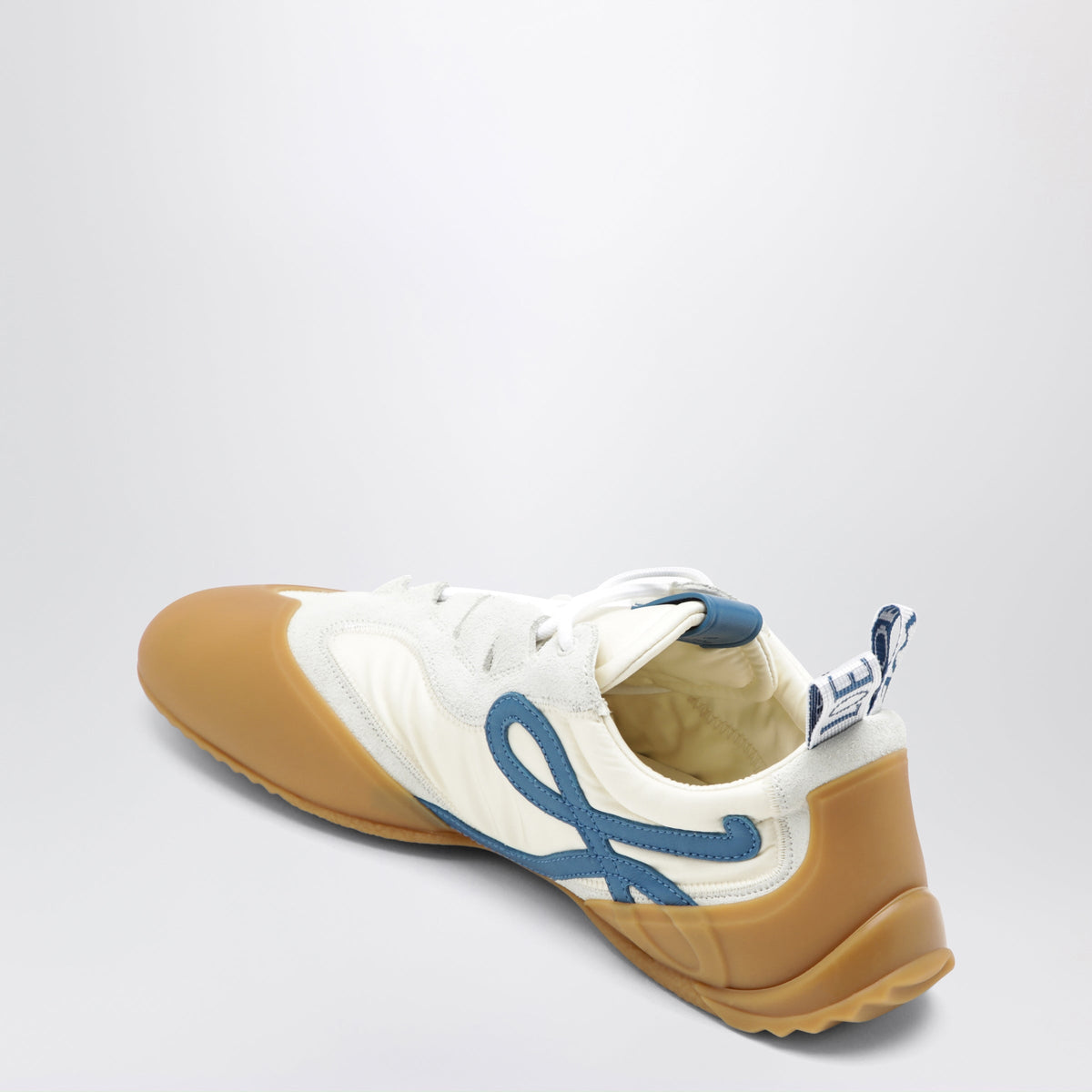 Loewe Grip Sneakers In White / Black Nylon And Suede Women Women LOEWE