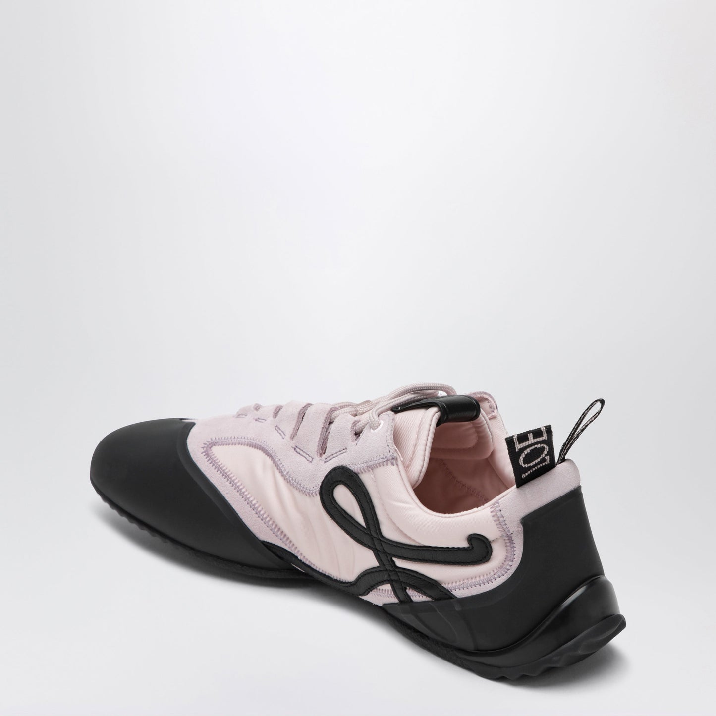 Loewe Grip Sneakers In Nylon And Suede, Pink/Black Women LOEWE